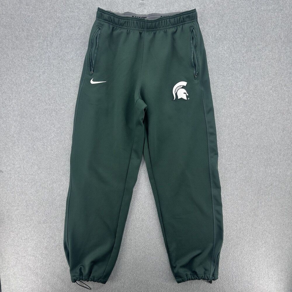 Nike Therma-Fit Mens Medium Michigan State Spartans Basketball PE Joggers
